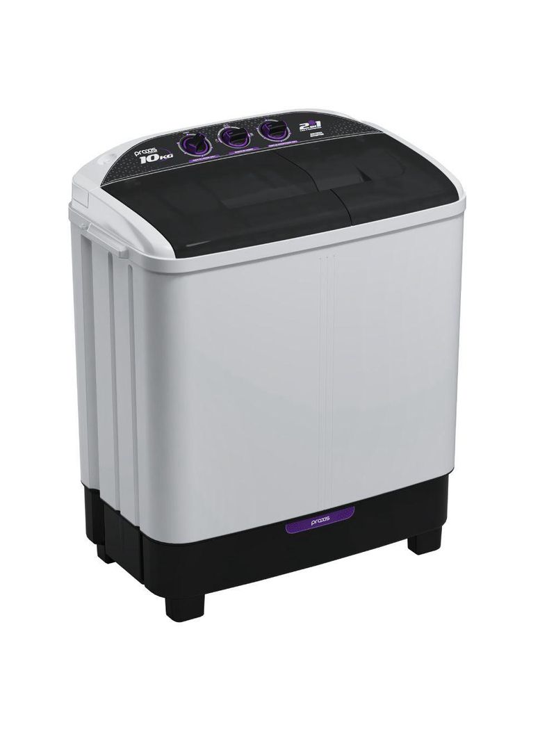 Máquina De Lavar Twin Tub 10kg 2 Em 1 Lava E Centrifuga 110V