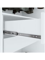Guarda-roupa Casal Easy Slim 8 Portas Com Pés Branco