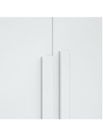 Guarda-roupa Casal Easy Slim 8 Portas Com Pés Branco