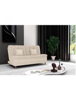 Sofá Cama Duda Boucle Bege Matrix Sala Premium Original 3 Lugares