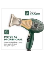 Secador De Cabelo By Juliette Mondial Verde Oliva 2000W 220V