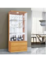 Cristaleira 2 Portas Vidro Temperado Lisboa Mavaular Naturale