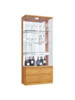 Cristaleira 2 Portas Vidro Temperado Lisboa Mavaular Naturale