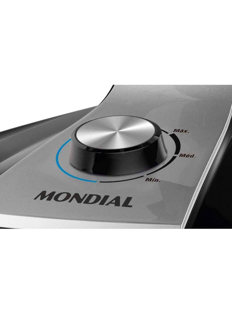 Ventilador De Mesa Mondial Turbo 8 Pás Vtx-40-8p Vent 40cm-127v-preto/prata