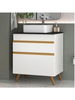 Gabinete Banheiro 1 Porta E 1 Gav Retrô 70cm Mp5024 Branco