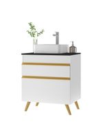 Gabinete Banheiro 1 Porta E 1 Gav Retrô 70cm Mp5024 Branco