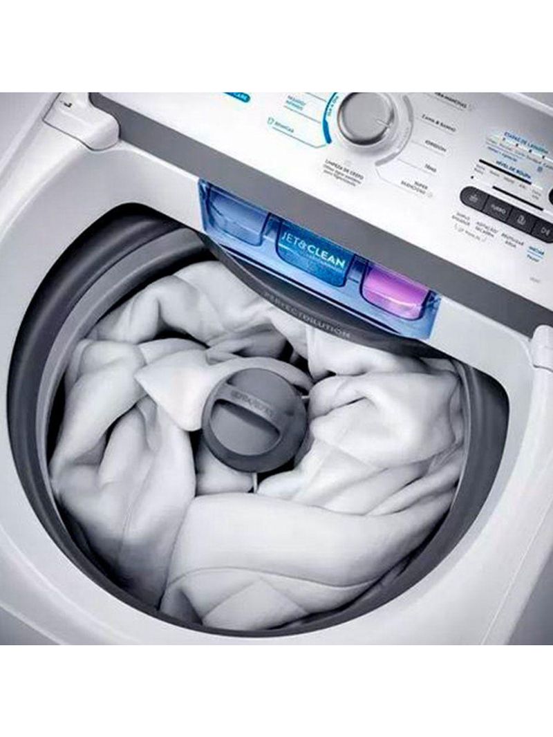 Lavadora De Roupas Led17 17kg Cesto Inox Electrolux Branco 127v