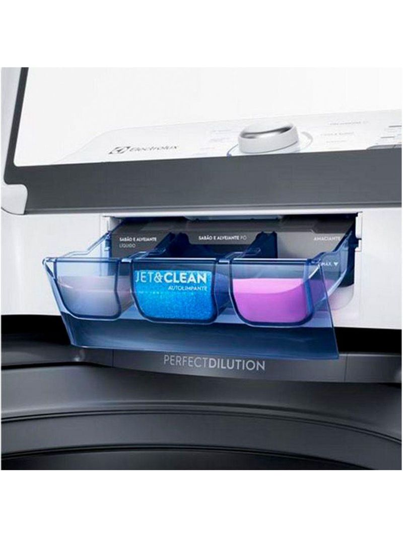 Lavadora De Roupas Led17 17kg Cesto Inox Electrolux Branco 127v