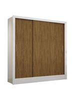 Guarda-Roupa Casal Fortaleza 3 Portas Carioca Móveis Branco Cinamomo