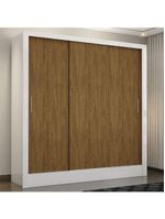 Guarda-Roupa Casal Fortaleza 3 Portas Carioca Móveis Branco Cinamomo