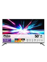 TV 50 Philco Smart 4K Roku PTV50VA4REGB Cinza Bivolt