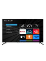 TV 50 Philco Smart 4K Roku PTV50VA4REGB Cinza Bivolt