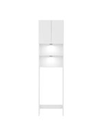 Armário Banheiro com 2 Leds para Sanitário e 2 Portas Branco