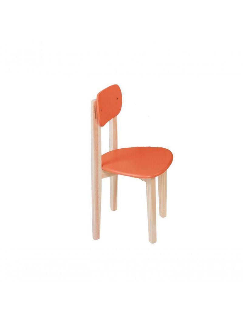 Kit Colore Mesa Com 4 Cadeiras Infantil Laranja