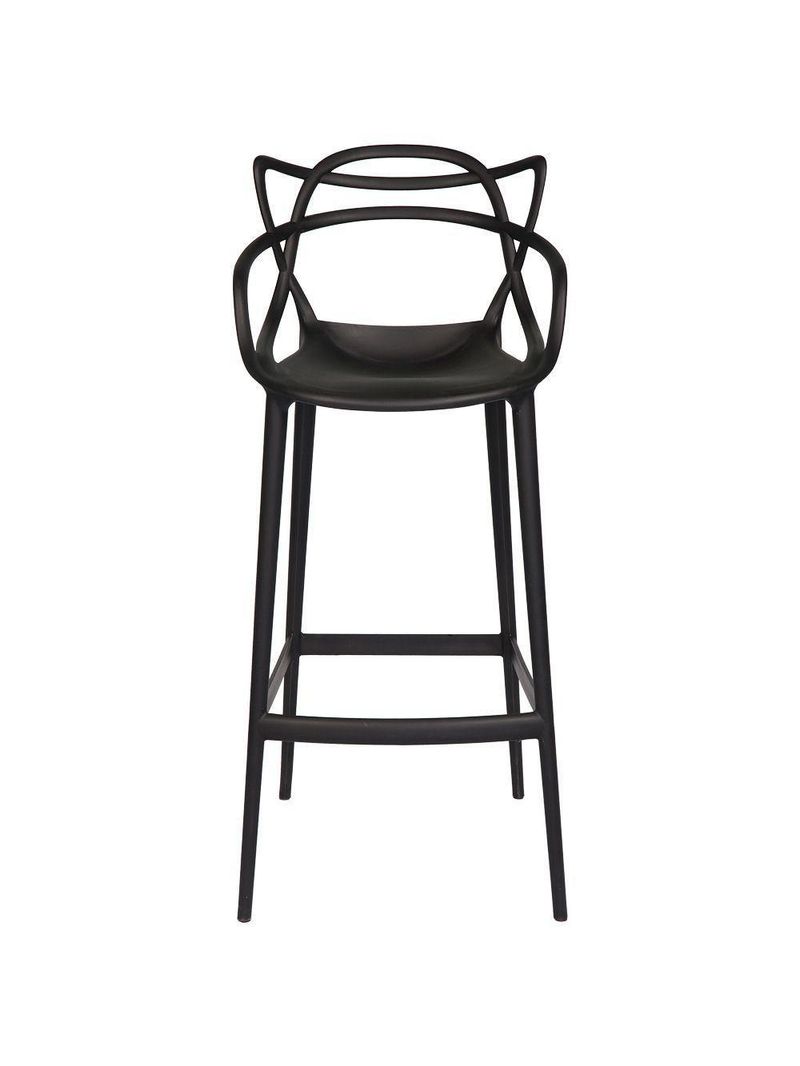 Conjunto com 2 Banquetas Médias Masters Allegra - 66 cm - Preto