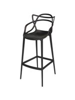 Conjunto com 2 Banquetas Médias Masters Allegra - 66 cm - Preto