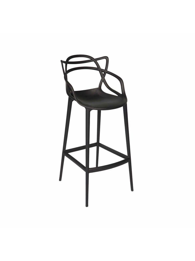 Kit C|2banqueta Baixa Masters Allegra - 66 Cm - Preto