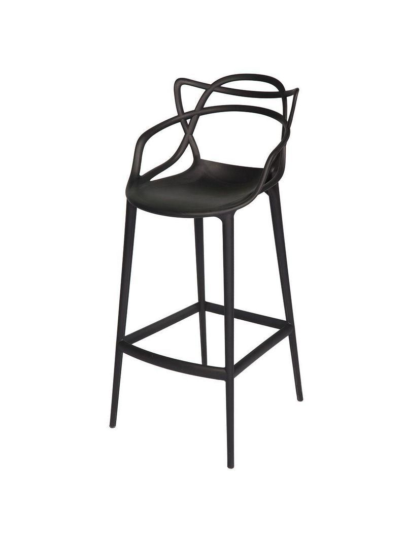 Kit C|2banqueta Baixa Masters Allegra - 66 Cm - Preto