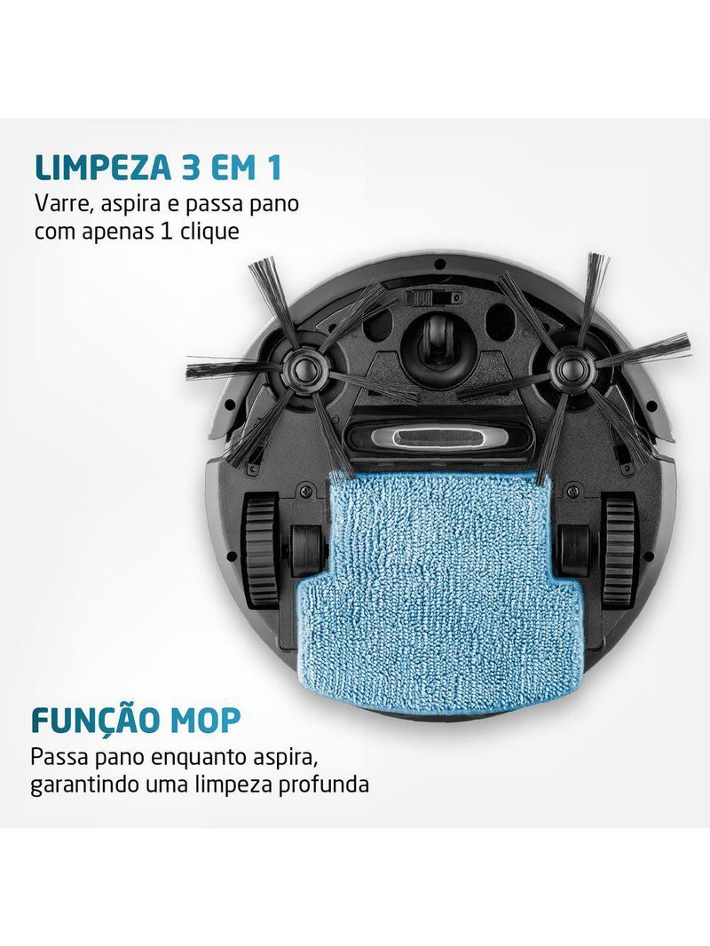 Robô Aspirador De Pó Mondial Smart Clean Rb-07 Bivolt