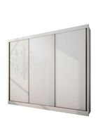 Guarda Roupa Kiev 3 Portas 6 Gavetas - Clic Móveis Branco