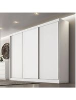 Guarda Roupa Kiev 3 Portas 6 Gavetas - Clic Móveis Branco