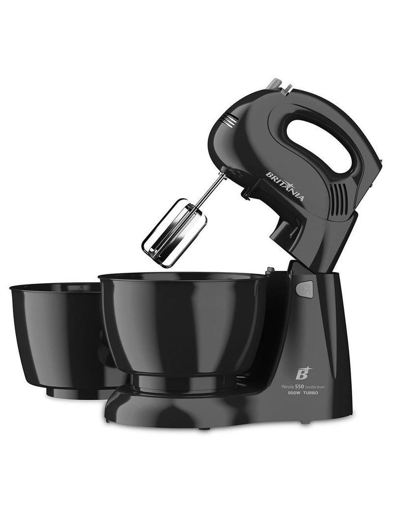 Batedeira Britânia Pérola 550 Double Bowl 4 Velocidades 500W 220V