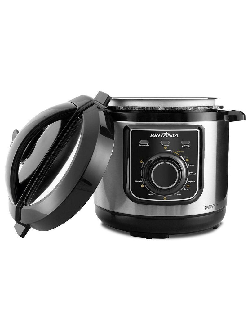 Panela De Pressão Britânia BPP01PI Multifuncional 3L 220V