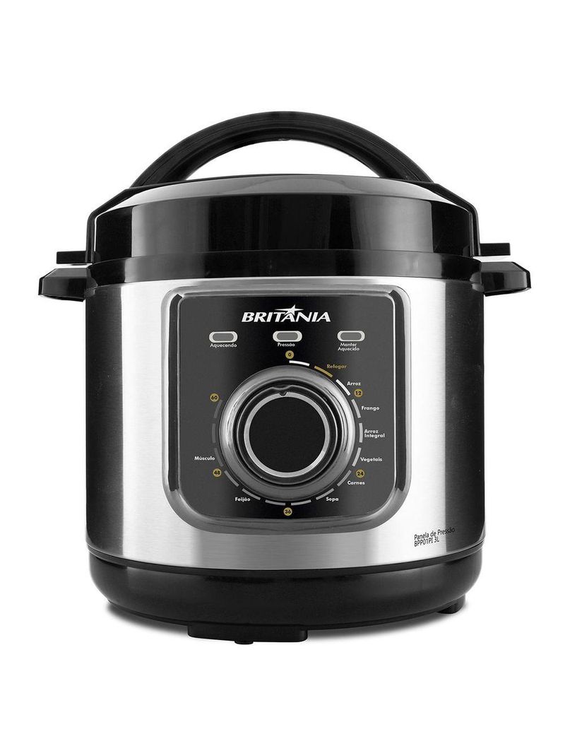 Panela De Pressão Britânia BPP01PI Multifuncional 3L 220V