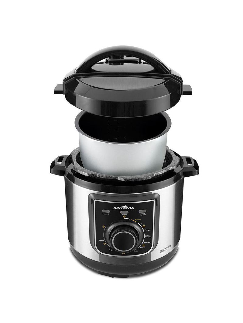 Panela De Pressão Britânia BPP01PI Multifuncional 3L 220V
