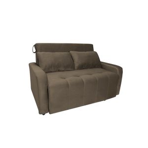 Sofá Cama Para Sala De Estar Amora New Suede - Castor Castor