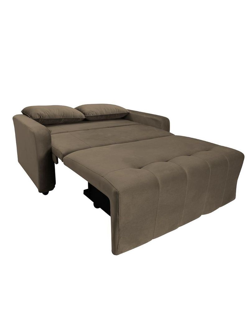 Sofá Cama Para Sala De Estar Amora New Suede - Castor Castor