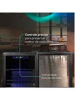 Adega de Vinhos Compressor HQ 36 Litros 12 Garrafas Preto HQ-AV12H 127V