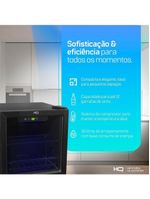 Adega de Vinhos Compressor HQ 36 Litros 12 Garrafas Preto HQ-AV12H 127V
