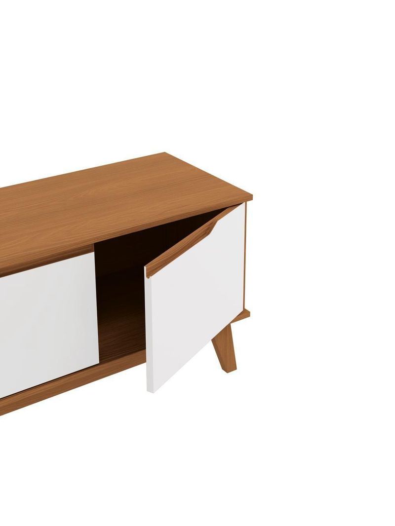 Rack Kappesberg 3 Portas Canela/branco 136cm