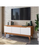 Rack Kappesberg 3 Portas Canela/branco 136cm