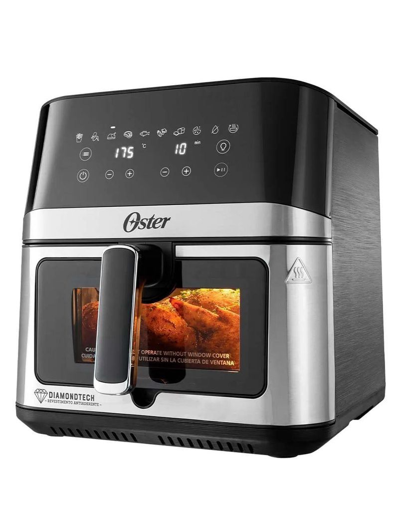 Kit Oster Fritadeira Diamondtech 7,5l E Blender Power Inox 2 Jarras 220V