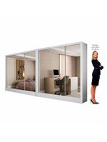 Closet Casal Duplo Fortaleza 6 Portas Premium 12 Prateleiras - Branco