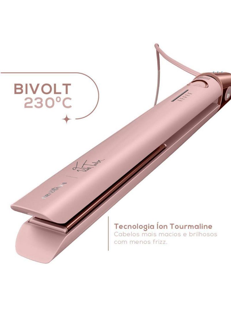 Prancha Britânia Linha Viih Tube Bivolt 230°C BPR04 Bivolt