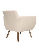 Kit De 2 Poltronas Jolly Cadeira Decorativa Em Tecido Boucle Off White