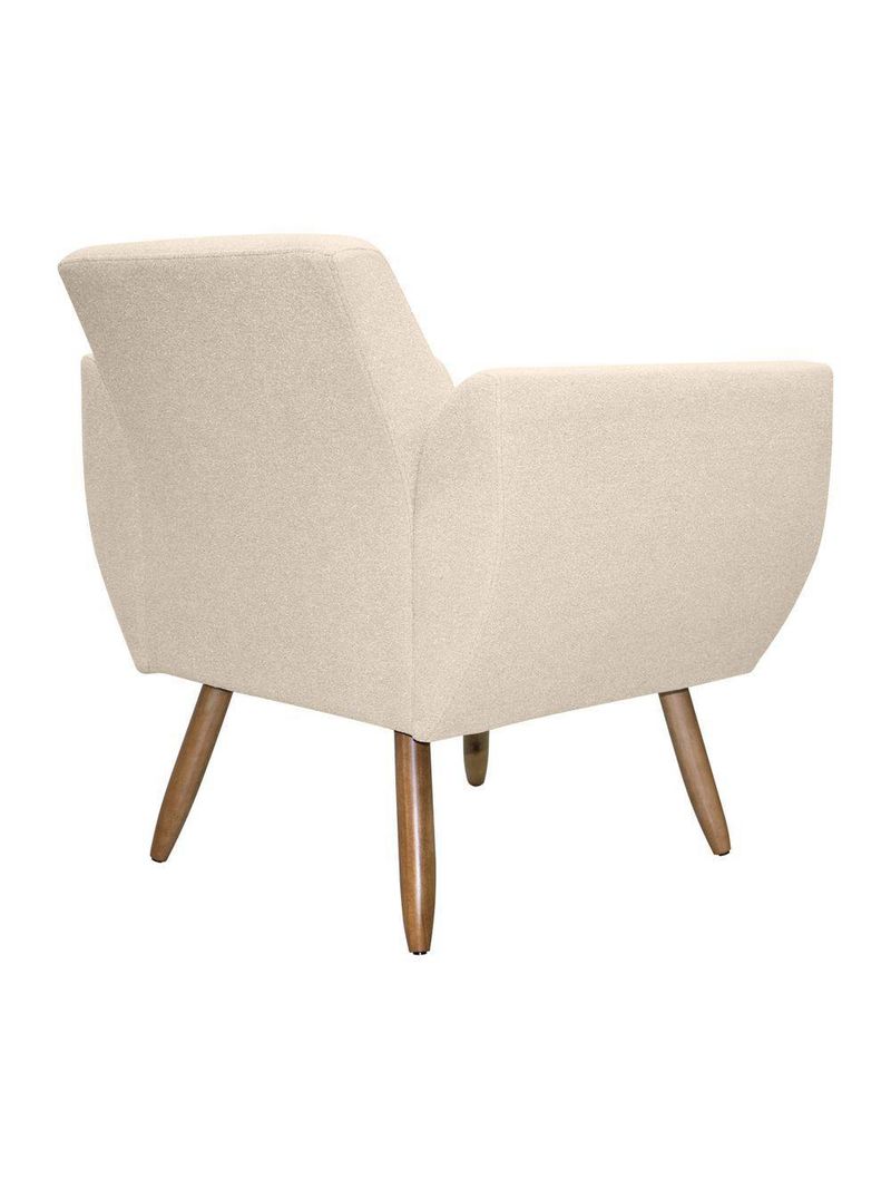 Kit De 2 Poltronas Jolly Cadeira Decorativa Em Tecido Boucle Off White