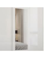 Guarda Roupa Casal Fortaleza 3 Portas Espelho Carioca Branco