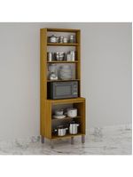 Paneleiro Cristaleira Nala 2 Portas P Microondas Mobilihouse Cinamomo/off White