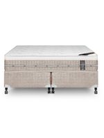 Cama Box + Colchão Castor King Premium One Face