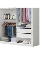 Closet Casal Premium Clarice 8 Gavetas Carioca Móveis Branco