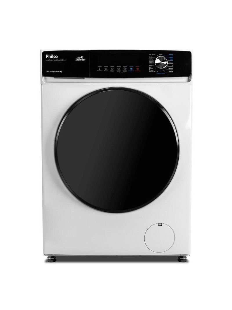 Lava E Seca Philco Eco Invertplus 16 Programas Lavagem Branca 11kg PLS11A 220V