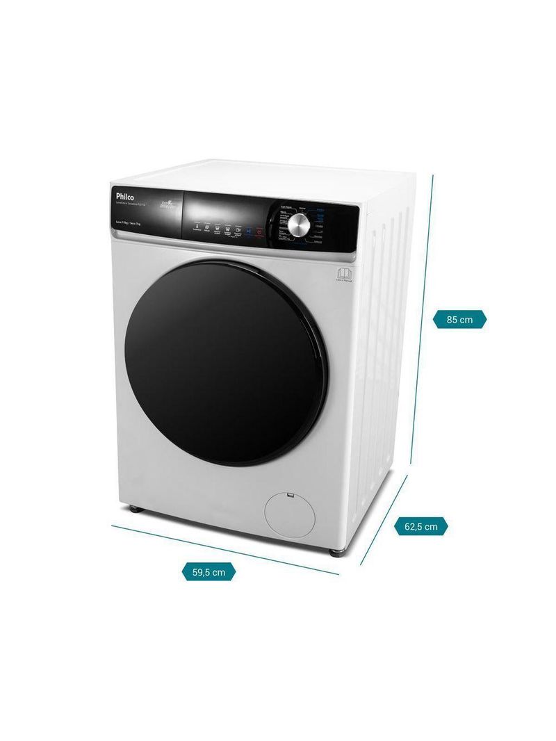 Lava E Seca Philco Eco Invertplus 16 Programas Lavagem Branca 11kg PLS11A 220V