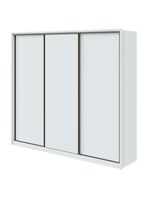 Guarda-roupa Casal Spazio 270 3 Portas 6 Gavetas Branco Lopas