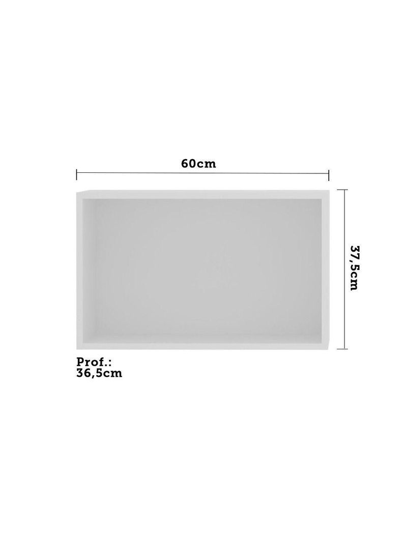 Armário Aéreo Basculante 60 Cm 1 Porta Branco Polar