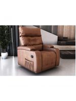 Poltrona Giratório Papai Reclinavel Mx66 Commander Sintetico Whisky Matrix