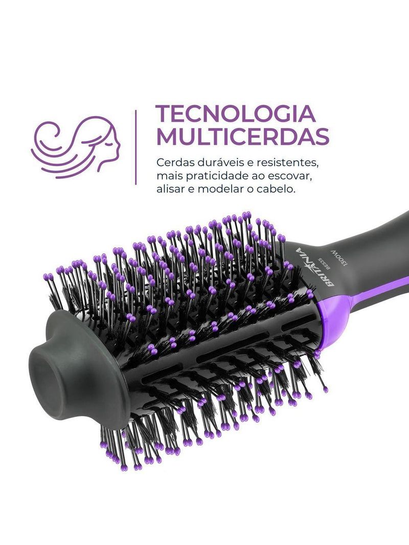 Escova Secadora Britânia 4 em 1 1300W Bivolt BES35